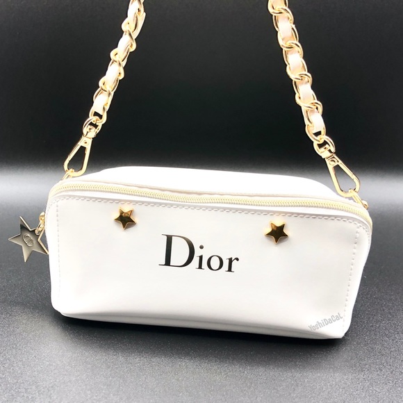 🆕 Dior Beauty Cosmetic Case to Crossbody Bag Purse, New Handbag - Picture 4 of 10
